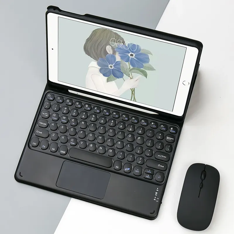 Sarung kulit PU Universal, dengan Slot pensil untuk iPad Pro11 fungsi pelindung berdiri kompatibel dengan model 10.5 12.9 inci