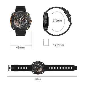 Orologio intelligente esecutivo AK71 1.43 pollici AMOLED con BT chiamata e corona rotante corpo in metallo 123 + codificatore per il monitoraggio della salute dello sport - Product Image 6