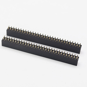 ストレートピンヘッダー2.54MMピッチ2x10P 2*15P 2x30P 2x40P 02 ~ 60PIN高さ4.0 + 1.0 DIP3.3mmメスヘッダーコネクター - Product Image 1