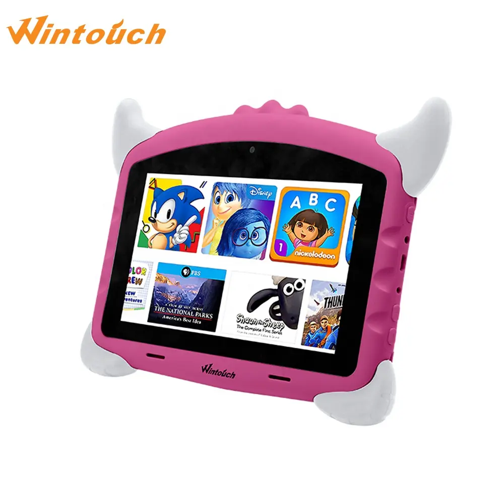 Tablet pc layar sentuh untuk anak, tablet pendidikan kapasitif MTK6735 oem 7 inci untuk anak-anak