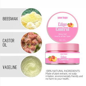 Özel etiket aşırı tutun şeftali kokusu kenar kontrolü aşırı tutun güçlü tutun hiçbir pul kenar kontrolü için örgü jel bebek saç - Product Image 4