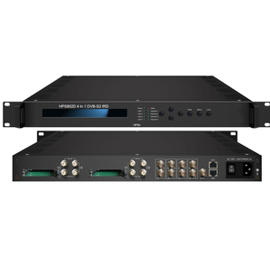 Receptor de satélite Digital 4 en 1, sintonizador DVBC DVBT DVBT2 DVBS DVBS2, decodificador opcional IRD con salida ASI y IP - Product Image 2