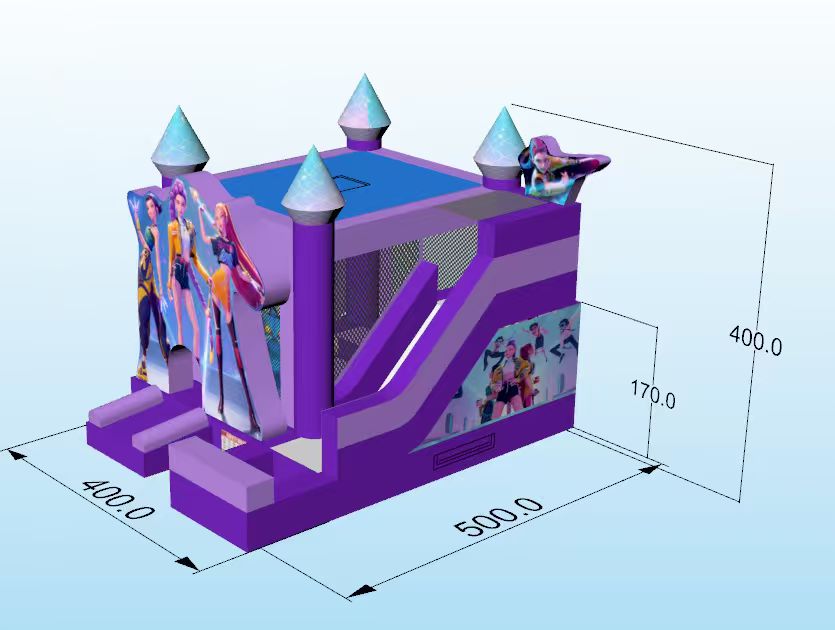 5x4m/16,4x13,1ft Colore uniforme con piscina