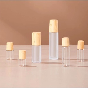 Botellas redondas vacías de aceites esenciales, botellas enrollables de perfume, muestras gratis, botella de vidrio con tapas roscadas, botella enrollable de 5ml y 10ml - Product Image 5