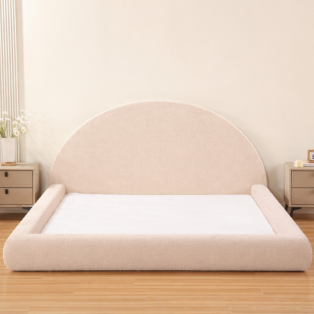 Bed frame + headboard+bed base-king size