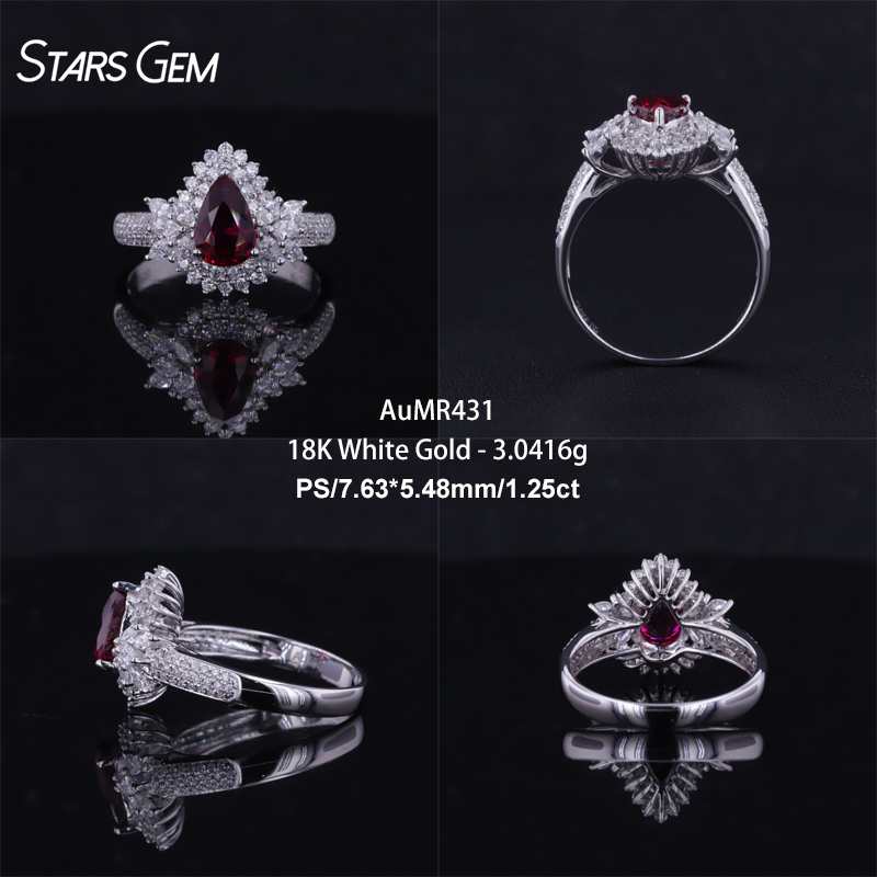 18K White Gold-AuMR431