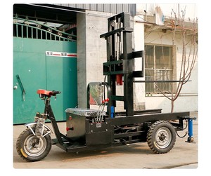 Altezza di sollevamento 1.7M capacità di carico 1 tonnellate autocarri per la movimentazione dei materiali piccoli carrelli elevatori elettrici a tre ruote - Product Image 5