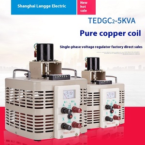 Regulador de voltaje ajustable eléctrico monofásico de 220 voltios Salida 0-250V Potencia 0,5 K-100K Cobre AVR - Product Image 2