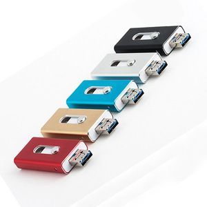 3合1金属书写笔usb pendrive OTG定制264gb 32gb 2.0指纹加密usb 3.0闪存驱动器 - Product Image 2