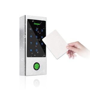 Fingerprint 125KHz <strong>Card</strong> Smart Door Access Control System with Touch Keypad Waterproof IP66 WIFI Tuya Access Control Reader