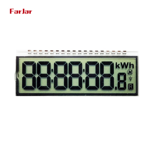 Ampio angolo di visione cifra STN LCD Display personalizzato 7 14 segmento retroilluminazione monocromatico Display STN LCD per misuratore di energia - Product Image 5