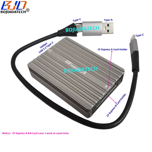 CFexpress A/B读卡器，带OTG电缆USB 3.2 10Gbps类型C至CF Express存储卡适配器，带铝制外壳 - Product Image 1