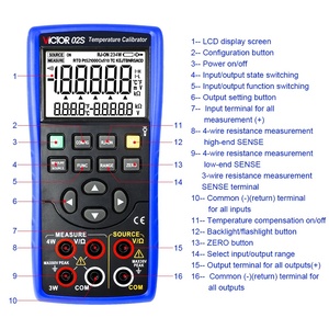 VICTOR 02S NEW Temperature Calibrator High Precision 0.05% Analog <strong>Output</strong> and <strong>Input</strong> <strong>Measurement</strong> Function Calibrator
