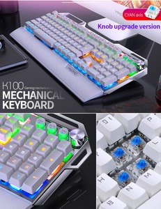 New Upgrade Multi-<strong>function</strong> Knob Version Professional K100 Gaming Mechanical <strong>Keyboard</strong> <strong>Computer</strong> Multimedia Keys <strong>Keyboard</strong>