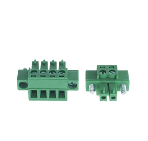 Bloque de terminales enchufable 15EDGKPM-3.81MM con orejetas Brida de bloqueo Trasero fijo 2EDGRKP Macho y hembra 2 3 4 5 6 7 8 9 10 12 pines - Product Image 2