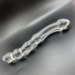 Erkekler ve kadınlar için pürüzsüz cam yapay penis G Spot prostat masaj aleti seks oyuncak