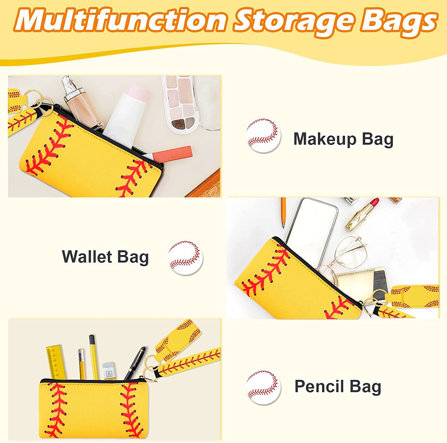 Bolsa pequeña * Set de bolsa de almuerzo de béisbol * Hexágono