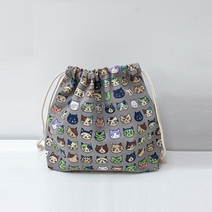 Abric-bolsa con cordón extra grande para maquillaje, bolso de nailon con cordón - Product Image 6