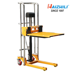 400kg Light Duty Hand Push Portable Forklift Pallet Stacker <strong>Loading</strong> <strong>Unloading</strong> Manual Pallet Lift Stacker - Product Image 2