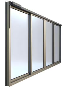 Aluminium 1 2 <strong>Center</strong> Upper Section Operable 2 3 4Panel Gliding Windows Sliding Window with <strong>an</strong> Insect Screen Panel - Product Image 2
