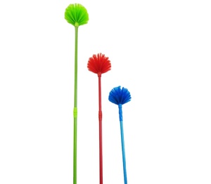 Hộ gia đình mục nhựa làm sạch <span class=keywords><strong>cobweb</strong></span> chổi bàn chải trần làm sạch bàn chải với kính thiên văn xử lý - Product Image 1