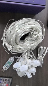 Cadena de luces de cortina de imagen DIY inteligente, Control Bluetooth de aplicación, Sinfonía, luz RGB, programación inteligente, cadena de luces LED, decoración de guirnalda