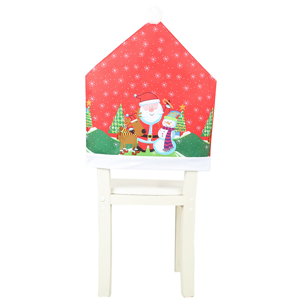 Santa Claus printed chair cover