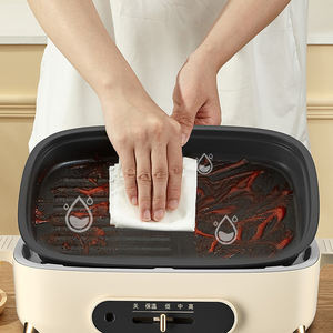 סיר בישול חשמלי רב חשמלי נייד סיר אפייה מחבת מעל טמפרטורת קר חשמל עבור משרד - Product Image 2