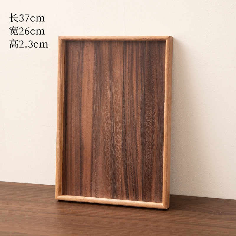 ลายไม้วอลนัท - ถาดมุมฉาก 37*26*2.3CM