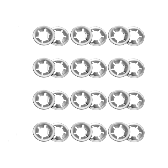 Rondelles dentées avec dents externes