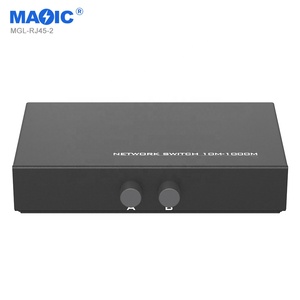 New Adaptive Bi Directional Network <strong>Switch</strong> 10m-1000Mbps <strong>2</strong> <strong>Input</strong> <strong>1</strong> <strong>Output</strong> RJ45 Splitter Network <strong>Switch</strong>