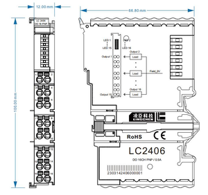 Módulo de E/S remoto Módulo Io Voltaje de salida digital Profinet Entrada y salida (IO) Blade