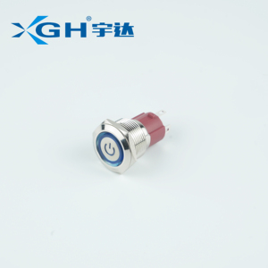 19mm Ring Power Symbol Led Light Waterproof Reset 15A High Current Metal <strong>Push</strong> <strong>Button</strong> <strong>Switch</strong> Led Series Light - Product Image 3