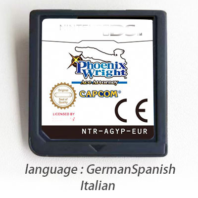 Noir-Ace Attorney Espagnol Italien Allemand
