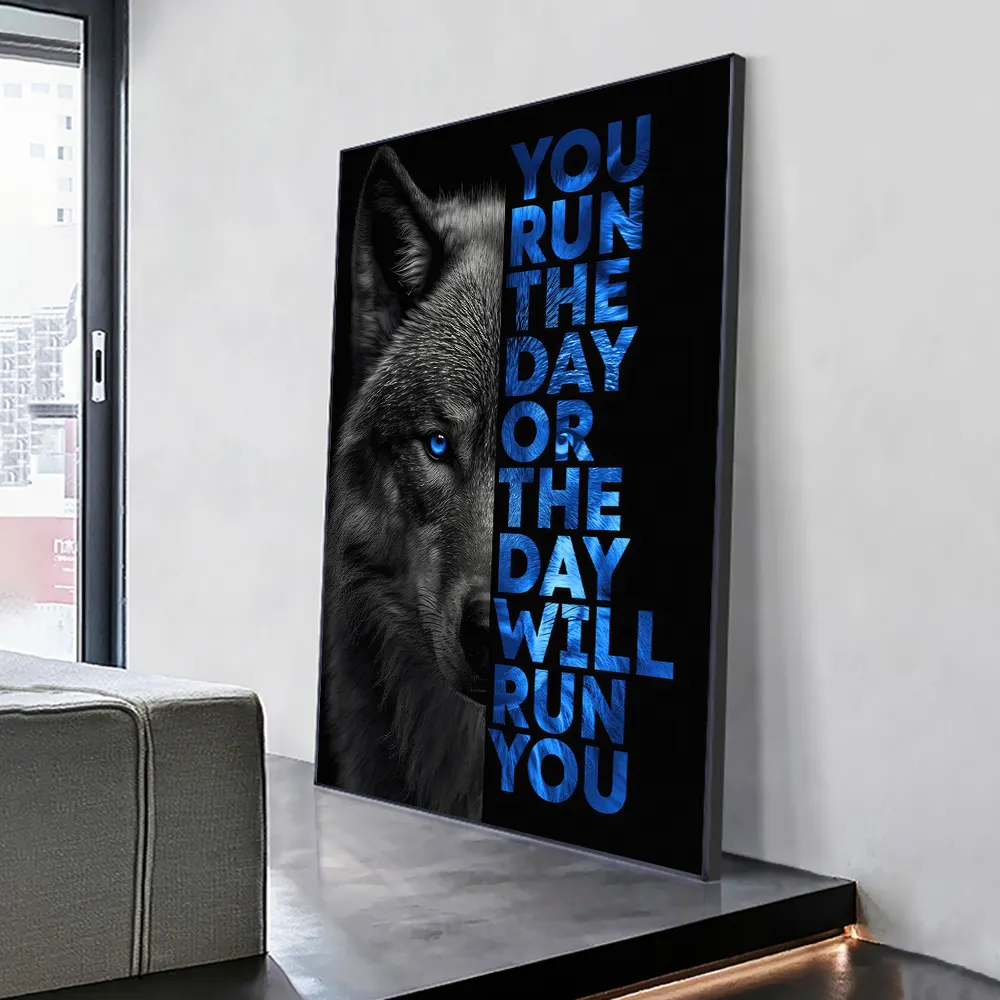 Wild Lion Letter Motivational Quote Kunst Poster und Drucke Wand kunst Bild für Home Decor Leinwand Malerei