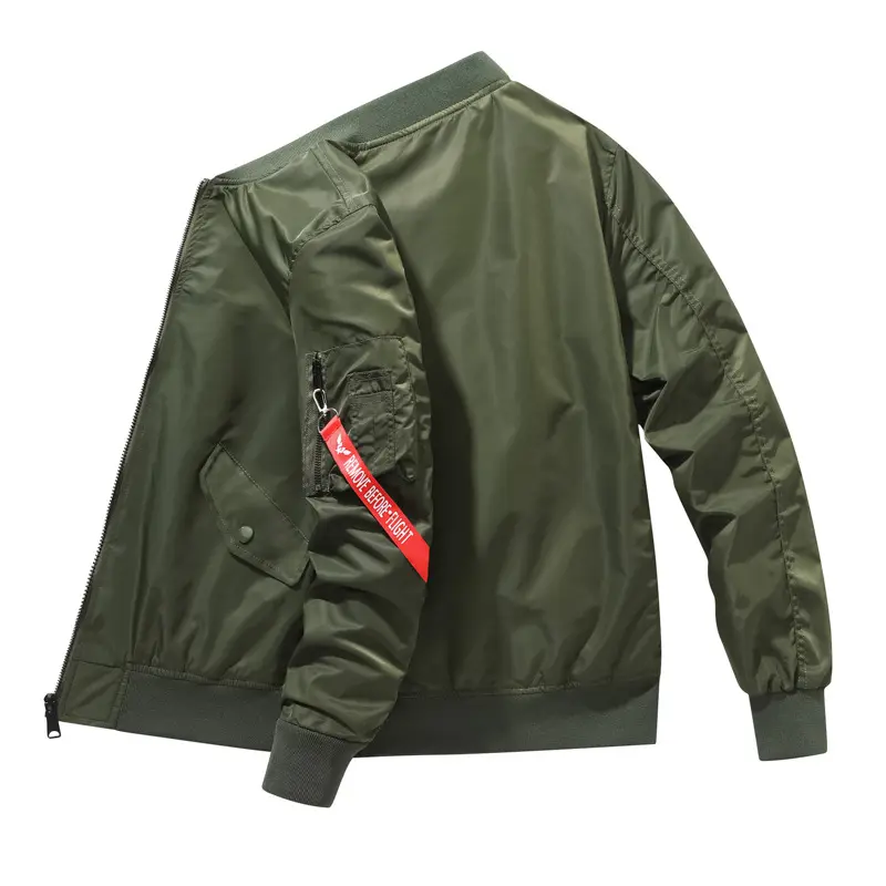 Мужская куртка-бомбер RTS blank, нейлоновая легкая приталенная ветрозащитная летная куртка-пилот