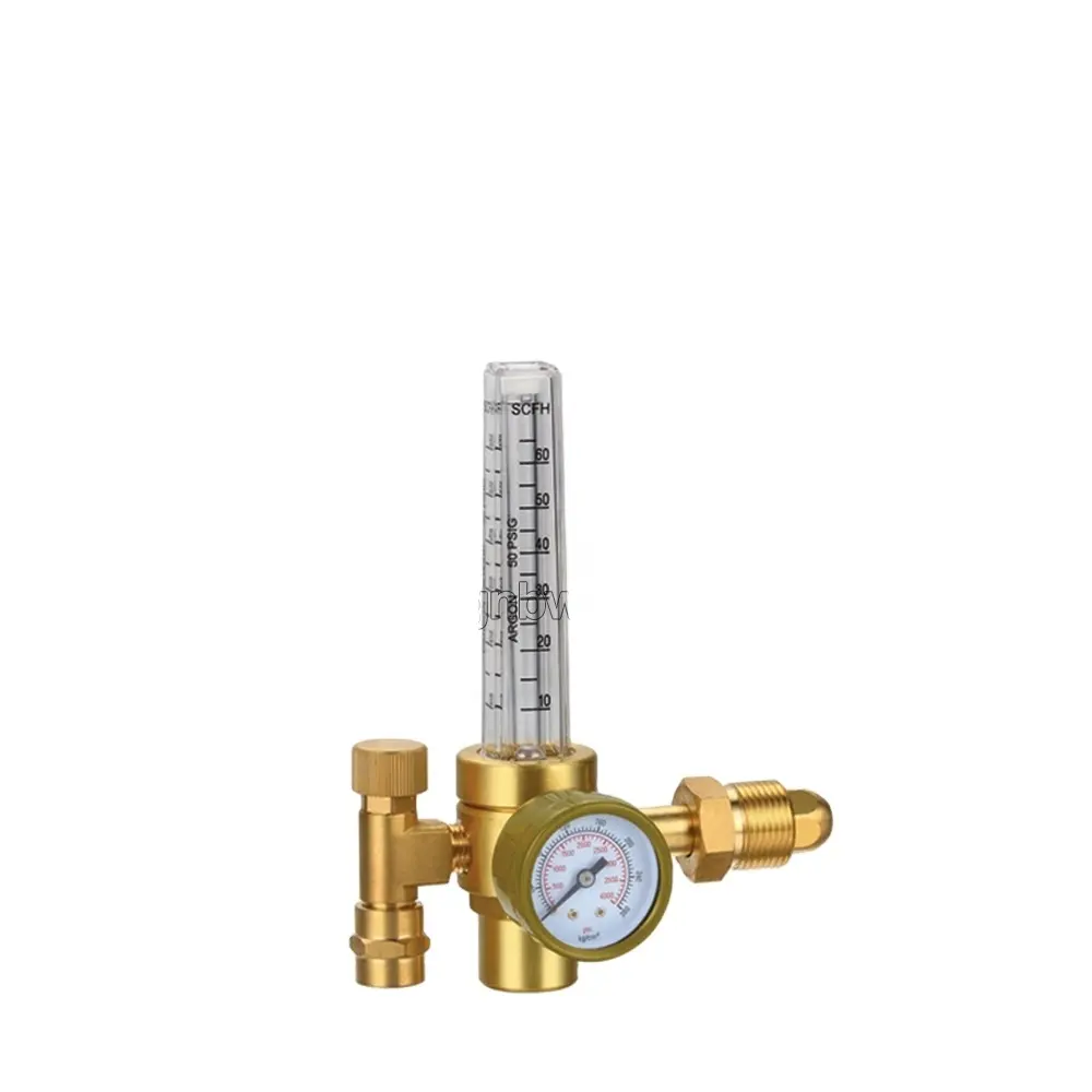 191 Full Brass ARGON/CO2 Gas Pressure Flowmeter Regulator With Gauge