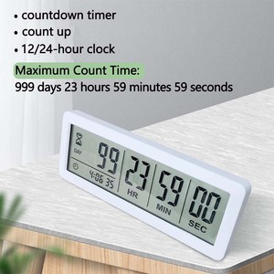 J & R Timer conto alla rovescia da tavolo Display giorno ora minuto secondo 999 giorni Timer orologio con magnete - Product Image 6