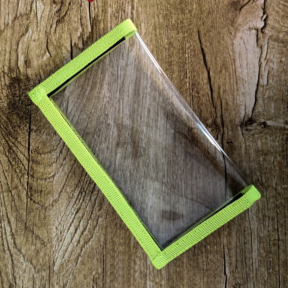 Amarillo-verde-l después de plegar 20*11cm