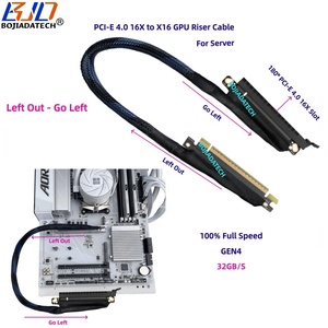 Tốc độ cao 180 độ PCI-E 4.0 X16 gen4 PCIe 16X Card đồ họa GPU Riser cáp mở rộng 32Gbps 0.4m 0.6m 0.8m 1m cho ai máy chủ - Product Image 1