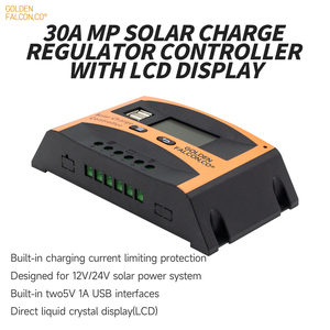 USB-Ladegerät LCD-Display 12V/24V 30A PWM Solar laderegler Off Grid Solar Battery Charge Controller - Product Image 2