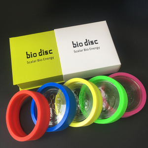 Nano Scalar Energy Round <strong>Shape</strong> <strong>Alpha</strong> Spin Bio Disc 2 Glass Disc for Health Water - Product Image 2