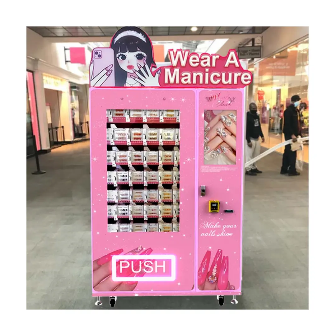 Cheap Convenient nail fashion vending machine press on nail vending machine for eyelashes with lower cost