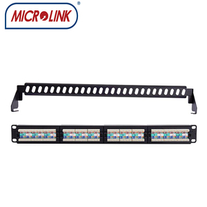 Panel de parche de red CAT6 UTP RJ45, Panel Modular cargado de 24/ 48 puertos, 19 pulgadas, con Krone y 110 dual IDC