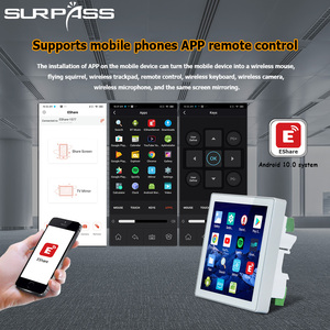 Sistema de Audio multihabitación, 4x25W, pantalla táctil, Control de voz, Android 10, cine en casa inteligente, amplificador de pared con WiFi activo - Product Image 6
