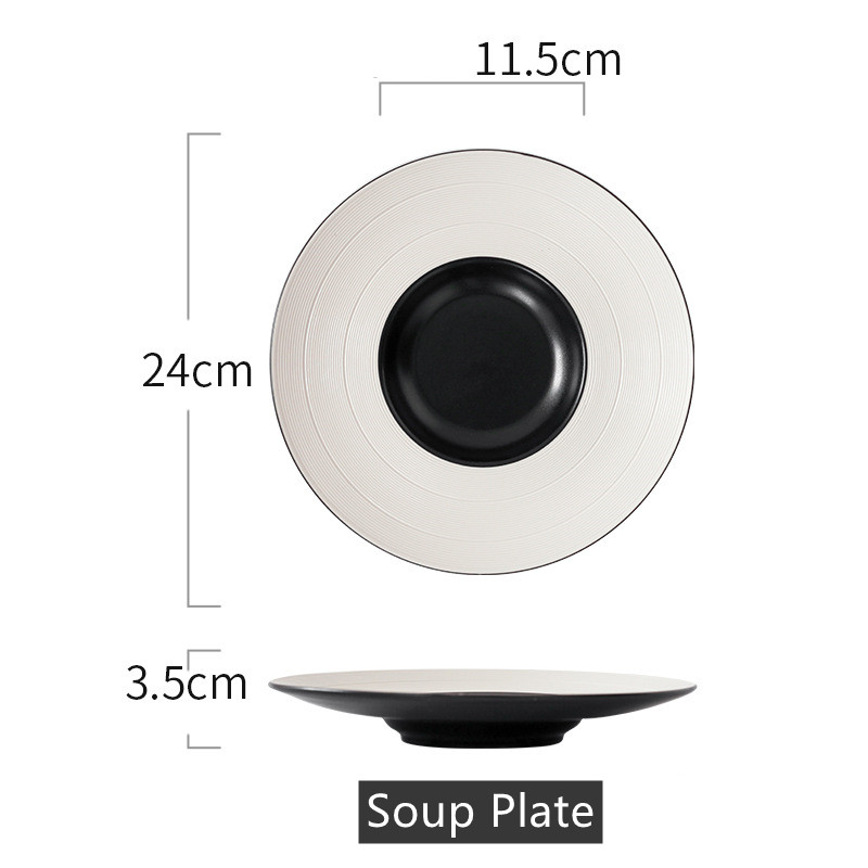 Piatto per zuppa nera S
