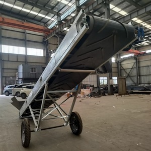 Taşınabilir bant konveyör mobil istifleyici 6 metre uzun konveyör kazık makinesi - Product Image 6