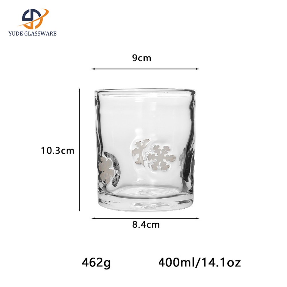 01-Style flocon de neige blanc transparent