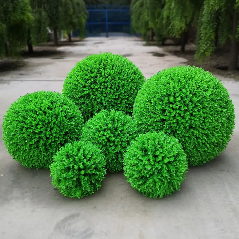 Bola Artificial de planta topiaria para decoración de mesa, decoración para el hogar, patio trasero