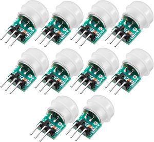 Módulo de Sensor Humano PIR Infrarrojo Piroeléctrico AM312, Detector Automático de Movimiento Corporal, DC 2,7-12V, para Raspberry